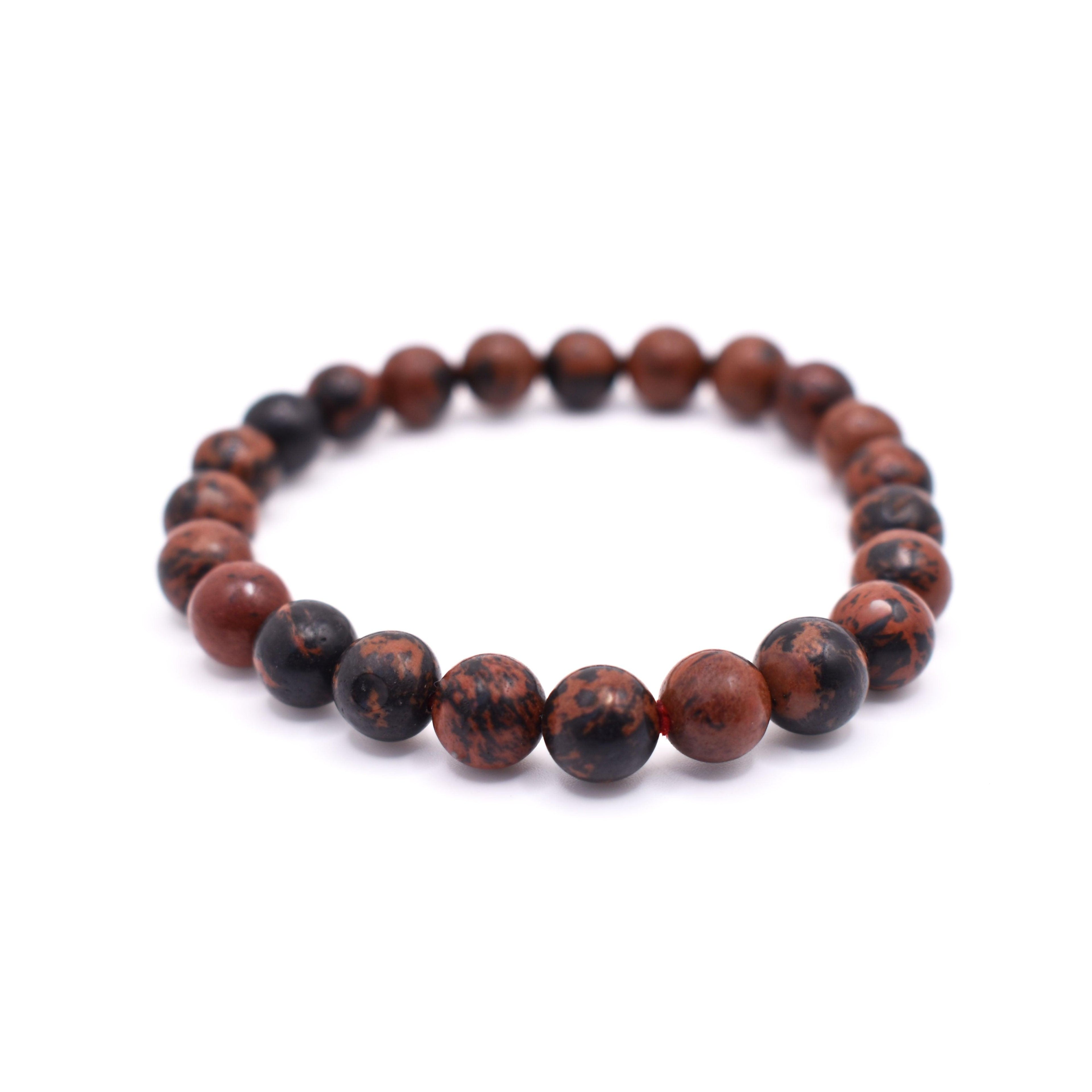 Mahogany Obsidian Bracelet - Mystic Gleam