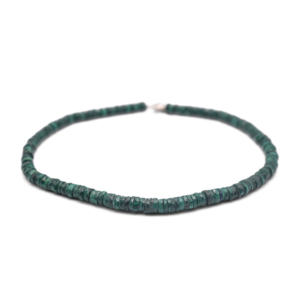 Malachite Faceted Cut Stone Necklace - Mystic Gleam
