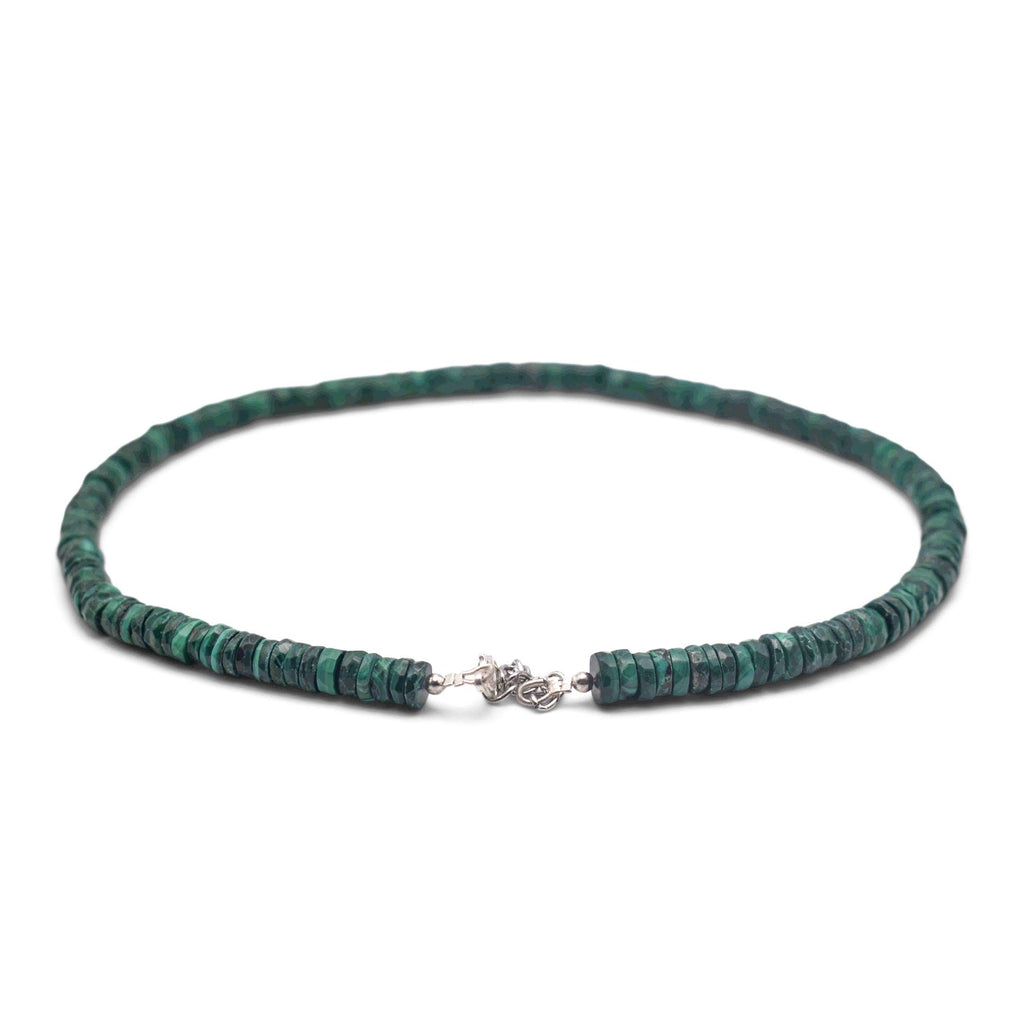 Malachite Faceted Cut Stone Necklace - Mystic Gleam
