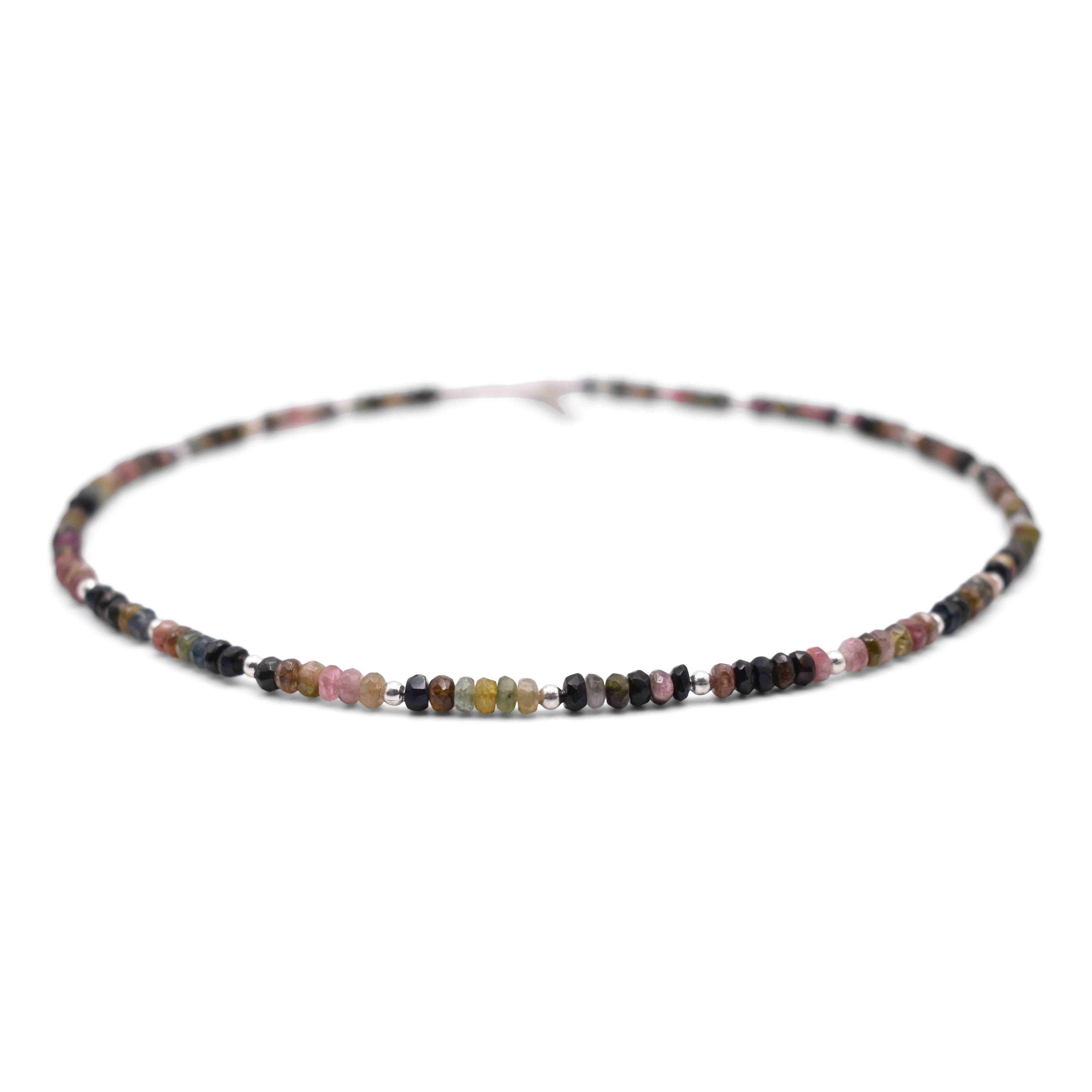 Mix Tourmaline Faceted Cut Stone Necklace - Mystic Gleam