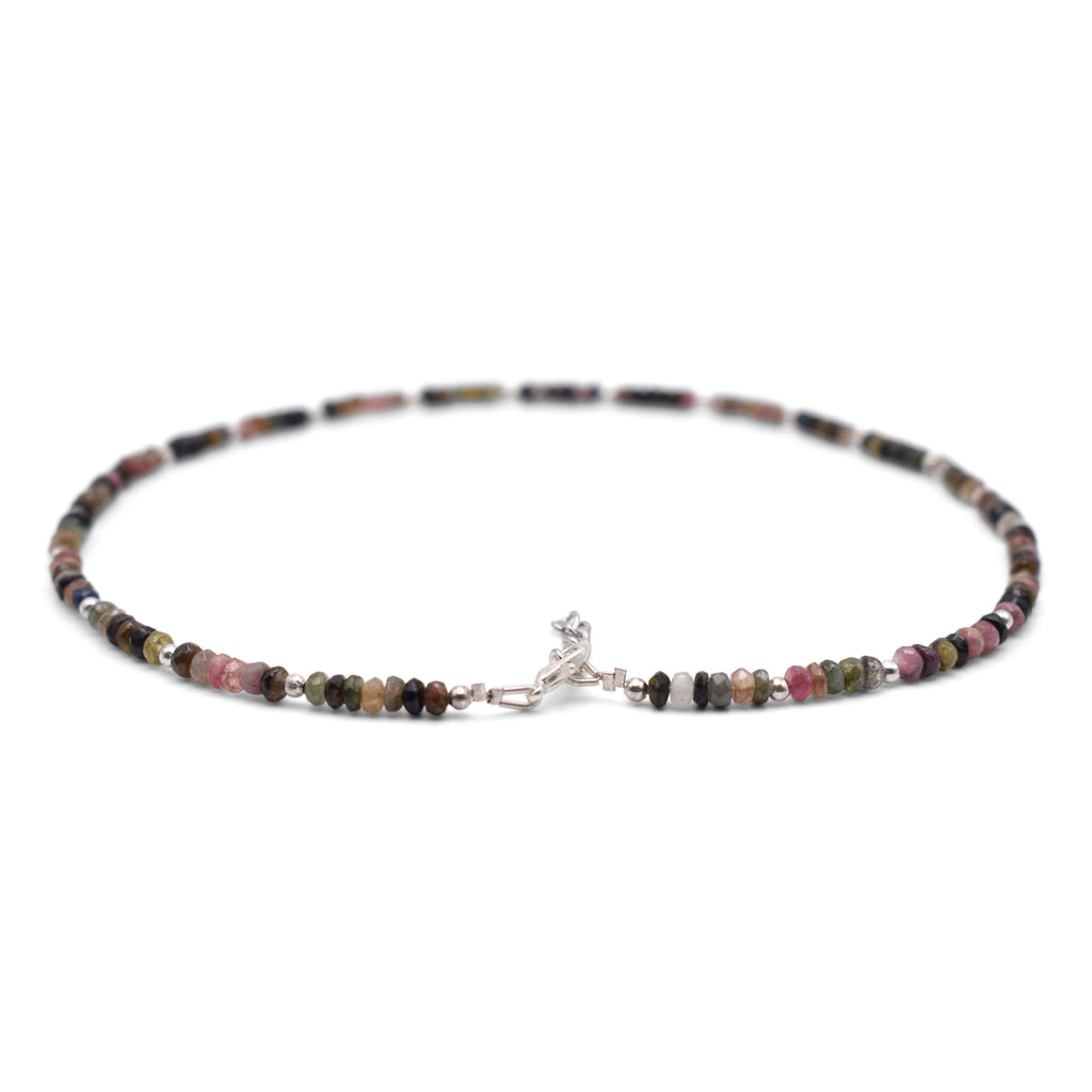 Mix Tourmaline Faceted Cut Stone Necklace - Mystic Gleam