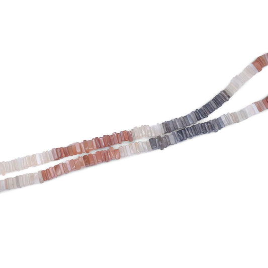 Multi Moonstone Heishi Beads - Mystic Gleam