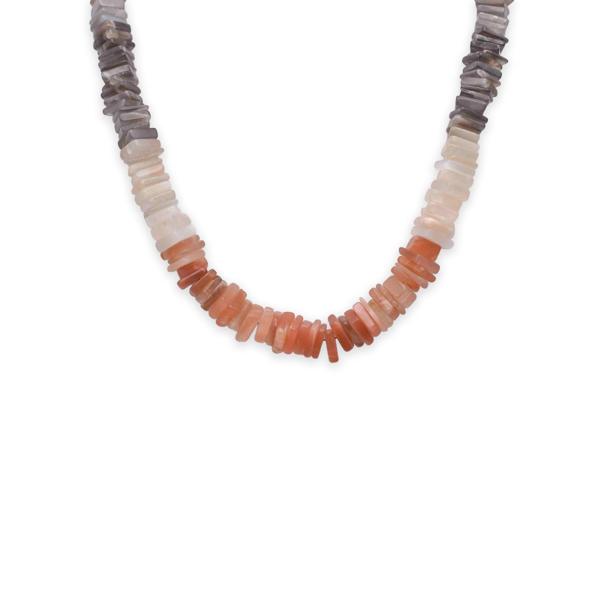 Multi Moonstone Necklace - Mystic Gleam