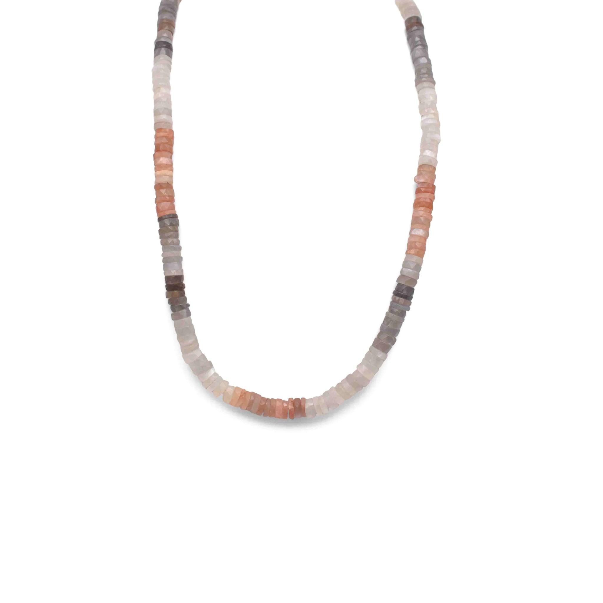 Multi Moonstone Necklace - Mystic Gleam