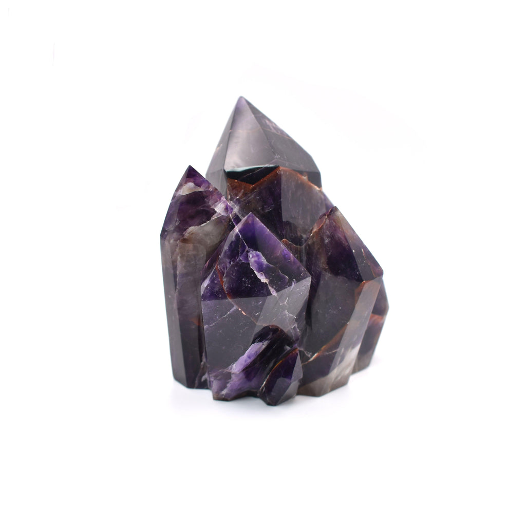 Natural Polished Chevron Amethyst 4 Inch - Mystic Gleam