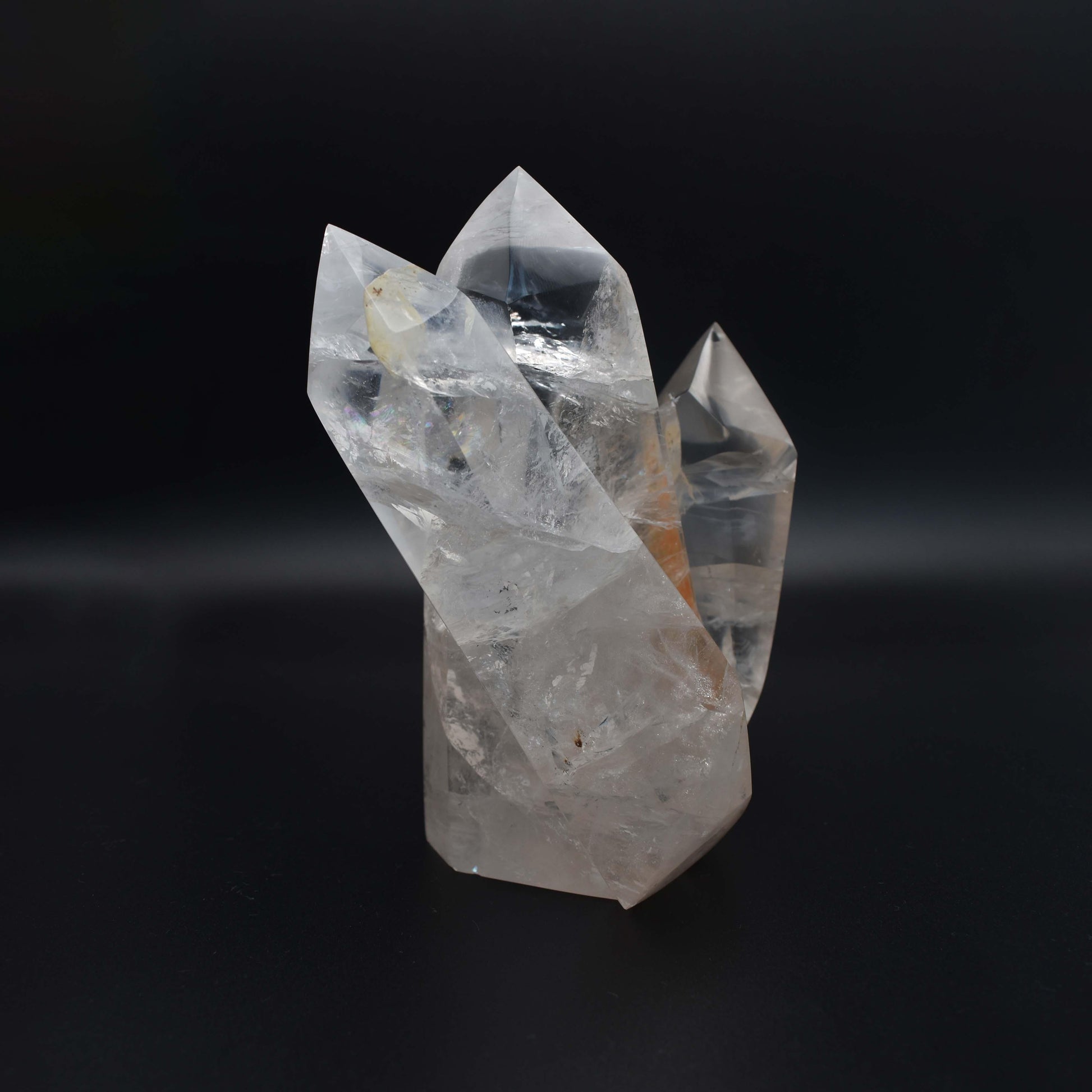 Natural Polished Crystal Quartz 5 inch - Mystic Gleam