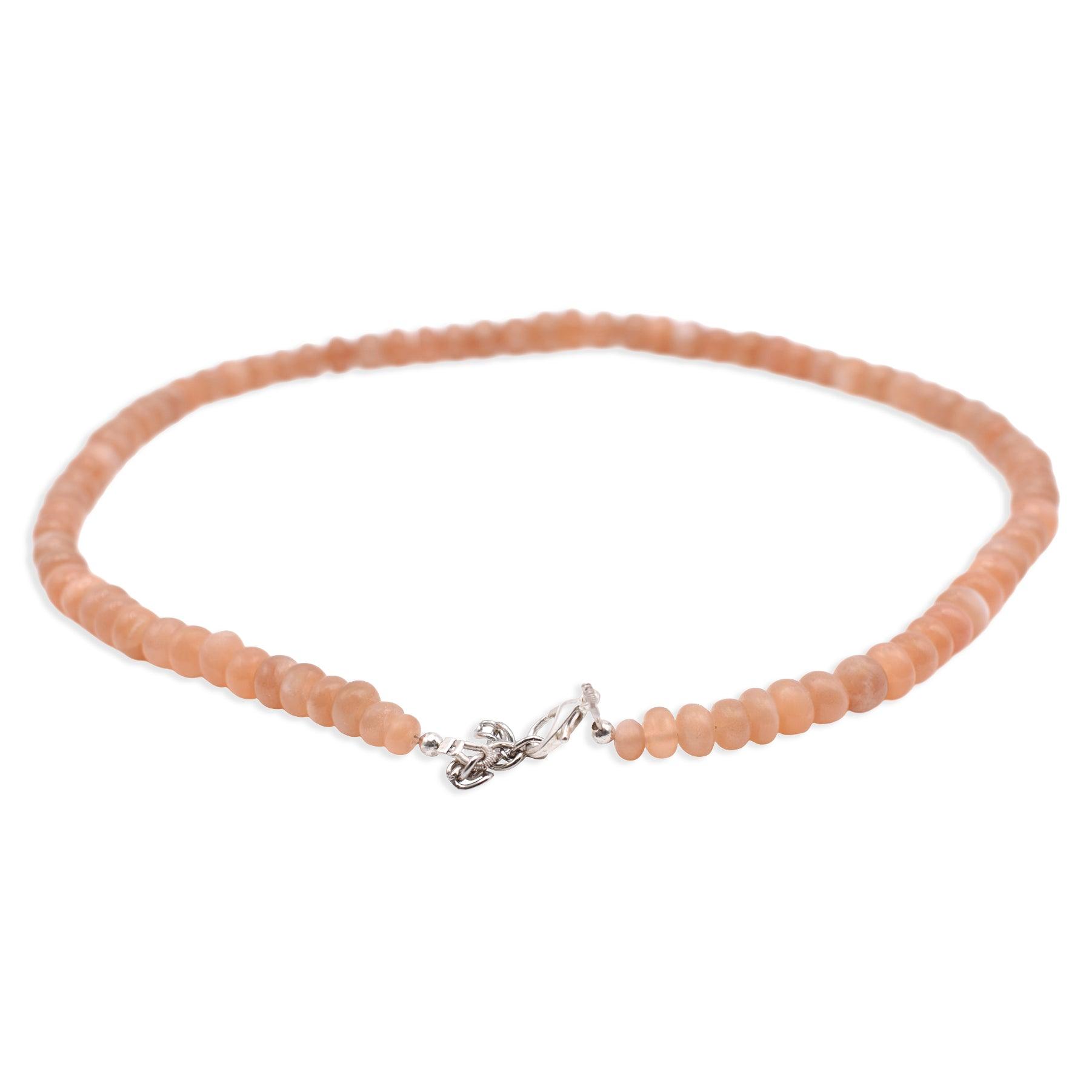 Peach Moonstone Necklace - Mystic Gleam