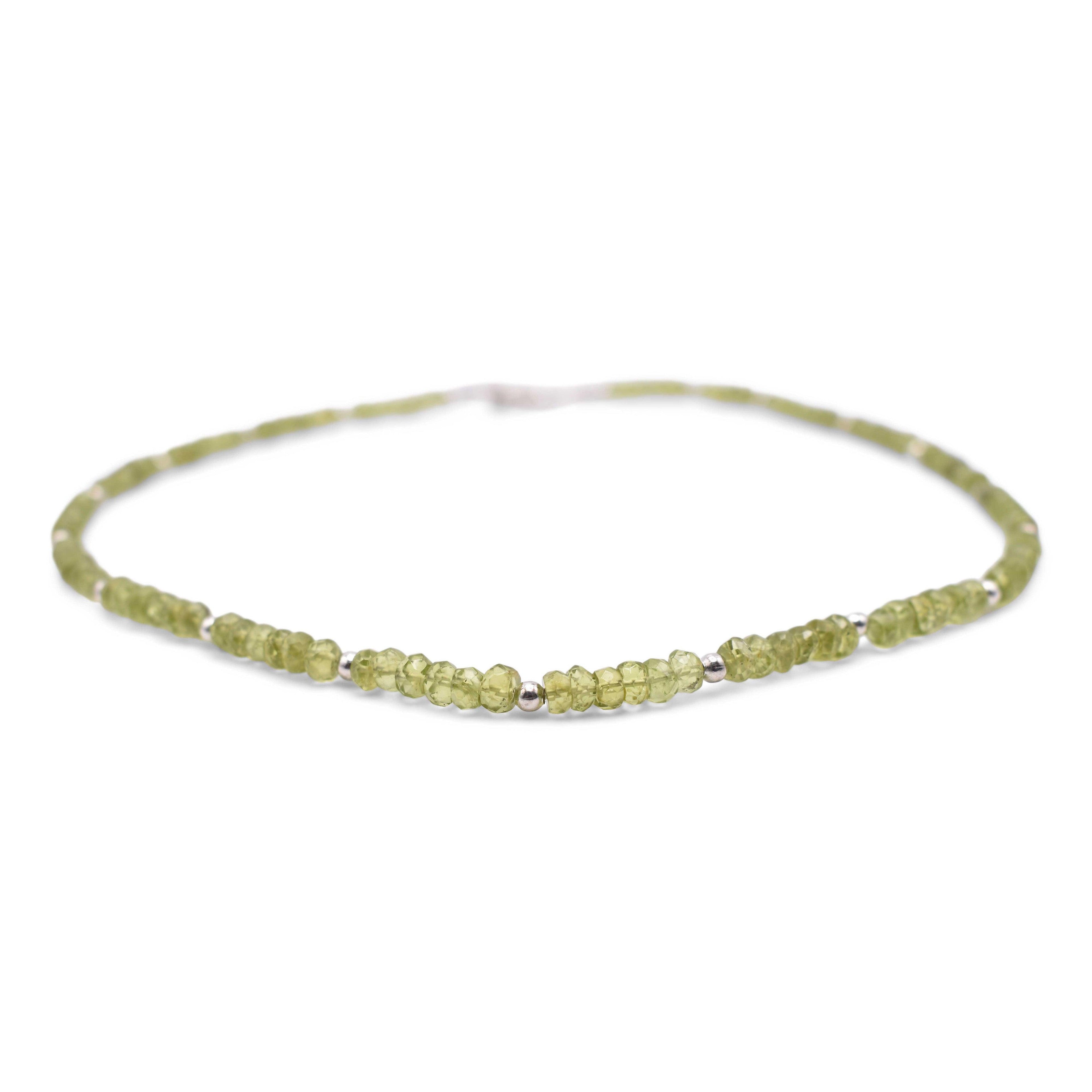 Peridot Faceted Cut Stone Necklace - Mystic Gleam