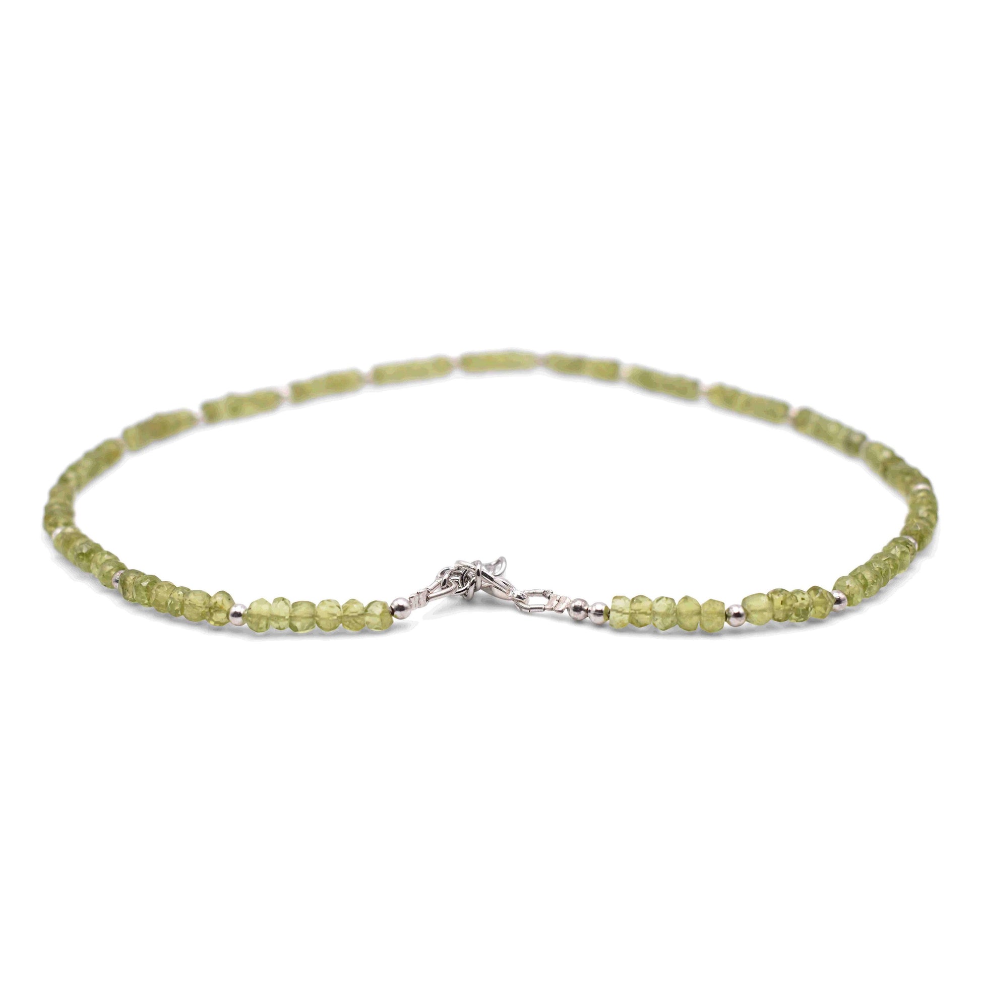 Peridot Faceted Cut Stone Necklace - Mystic Gleam