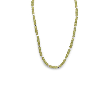 Peridot Faceted Cut Stone Necklace - Mystic Gleam