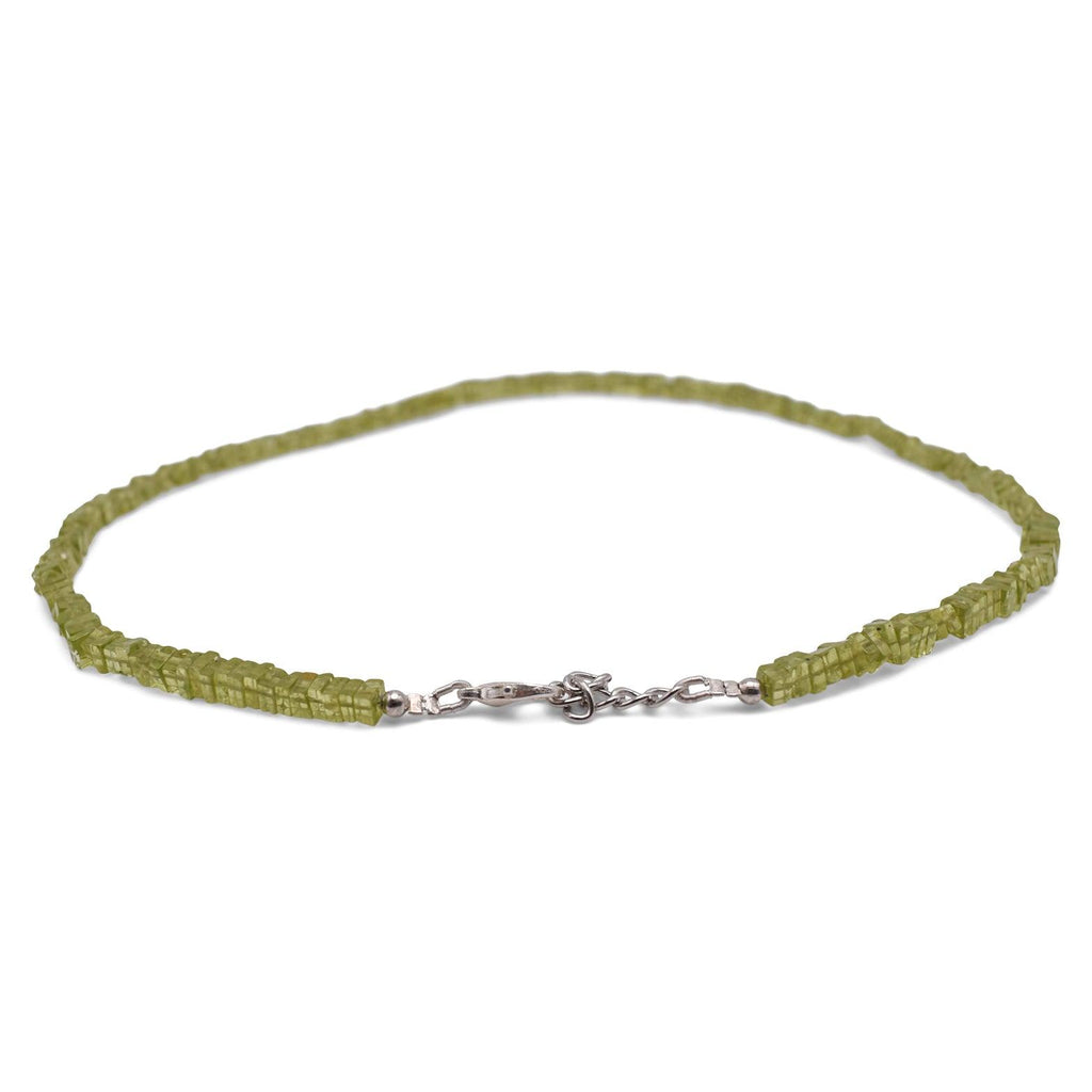 Peridot Heishi Necklace - Mystic Gleam