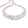 Rainbow Moonstone Bib Necklace - Mystic Gleam