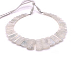 Rainbow Moonstone Bib Necklace - Mystic Gleam