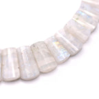 Rainbow Moonstone Bib Necklace - Mystic Gleam