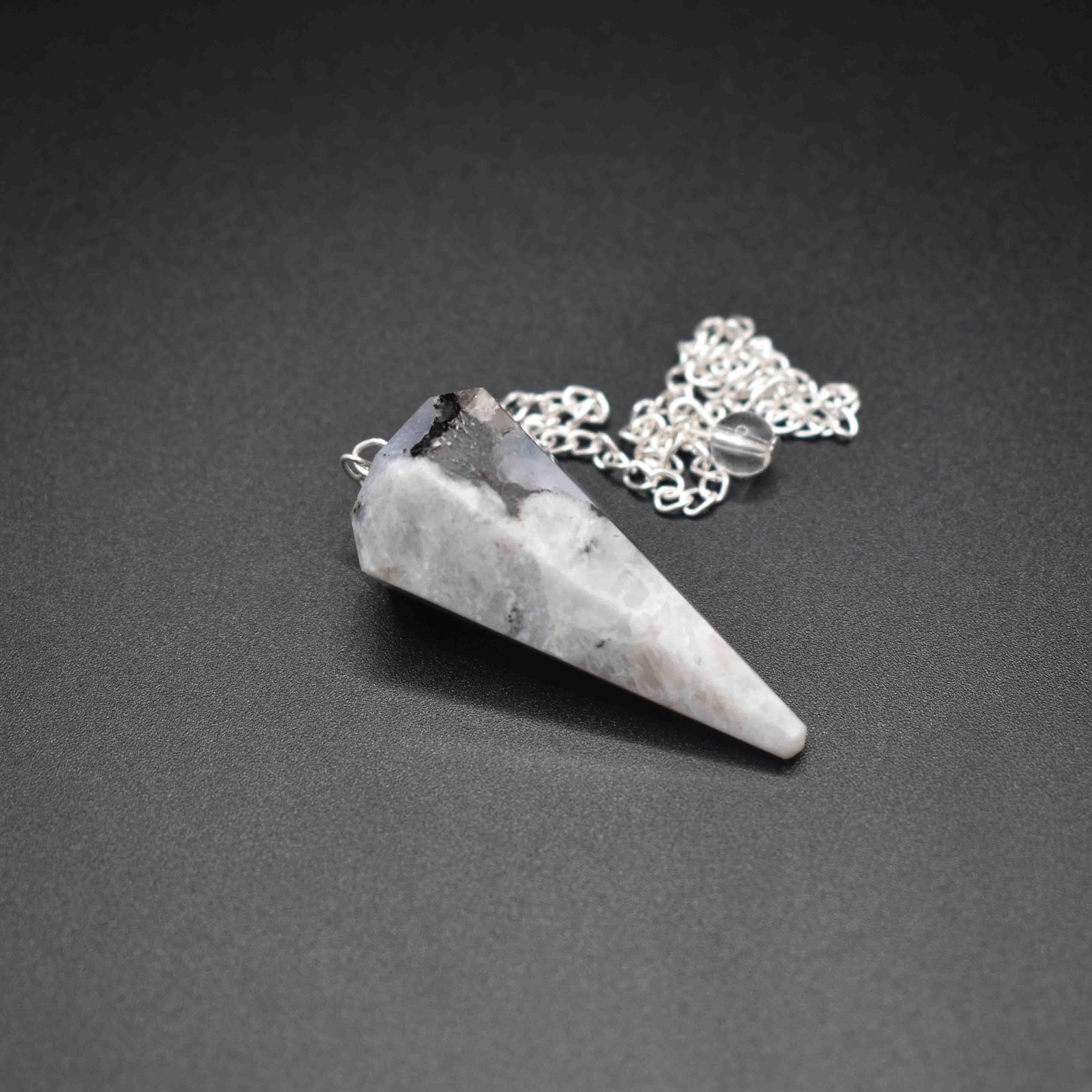Rainbow Moonstone Pendulum - Mystic Gleam