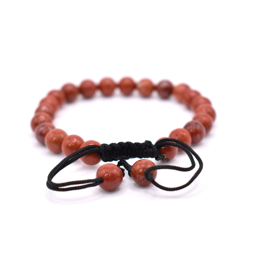Red Jasper Adjustable Bracelet - Mystic Gleam