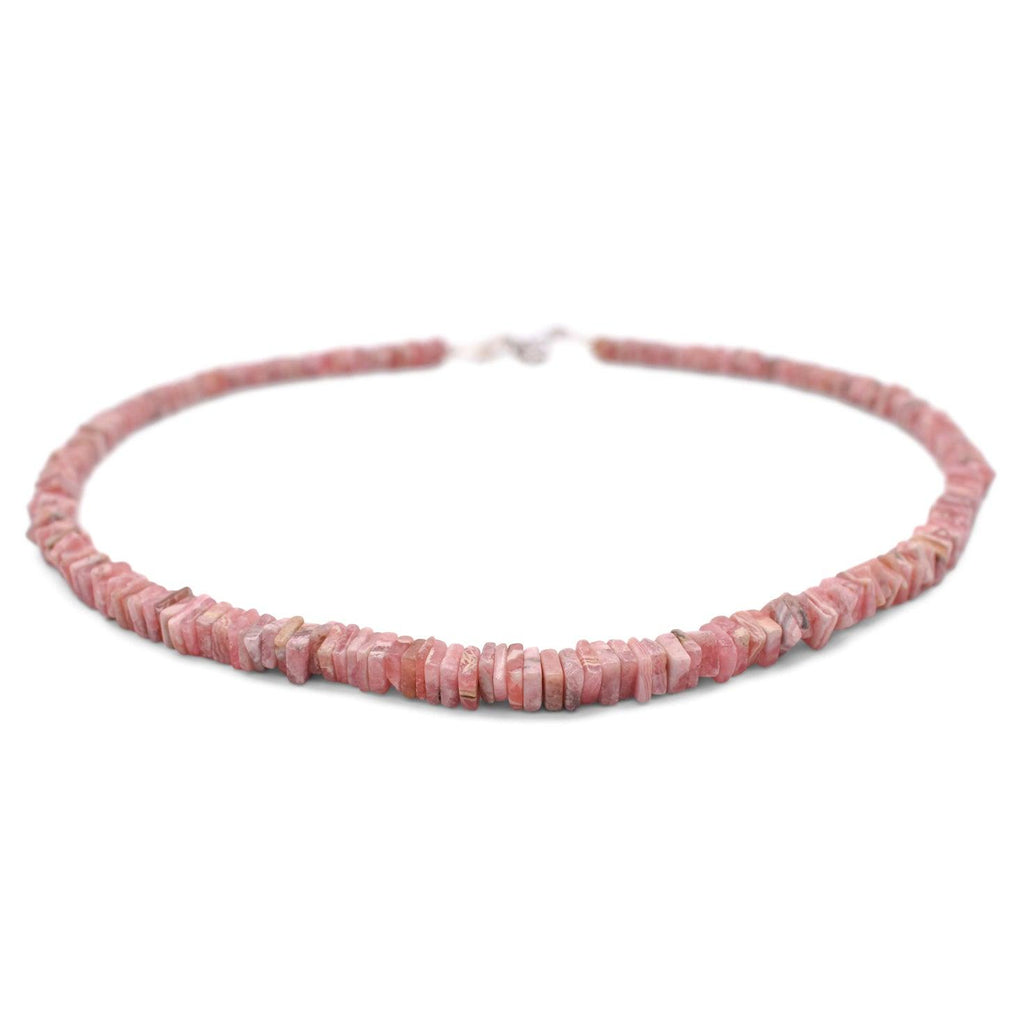 Rhodochrosite Heishi Necklace - Mystic Gleam