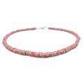 Rhodochrosite Heishi Necklace - Mystic Gleam