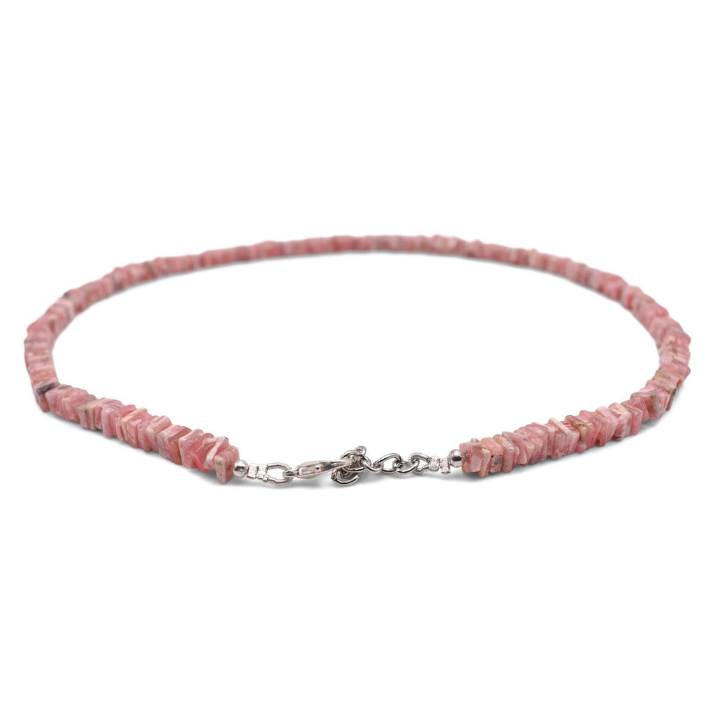 Rhodochrosite Heishi Necklace - Mystic Gleam