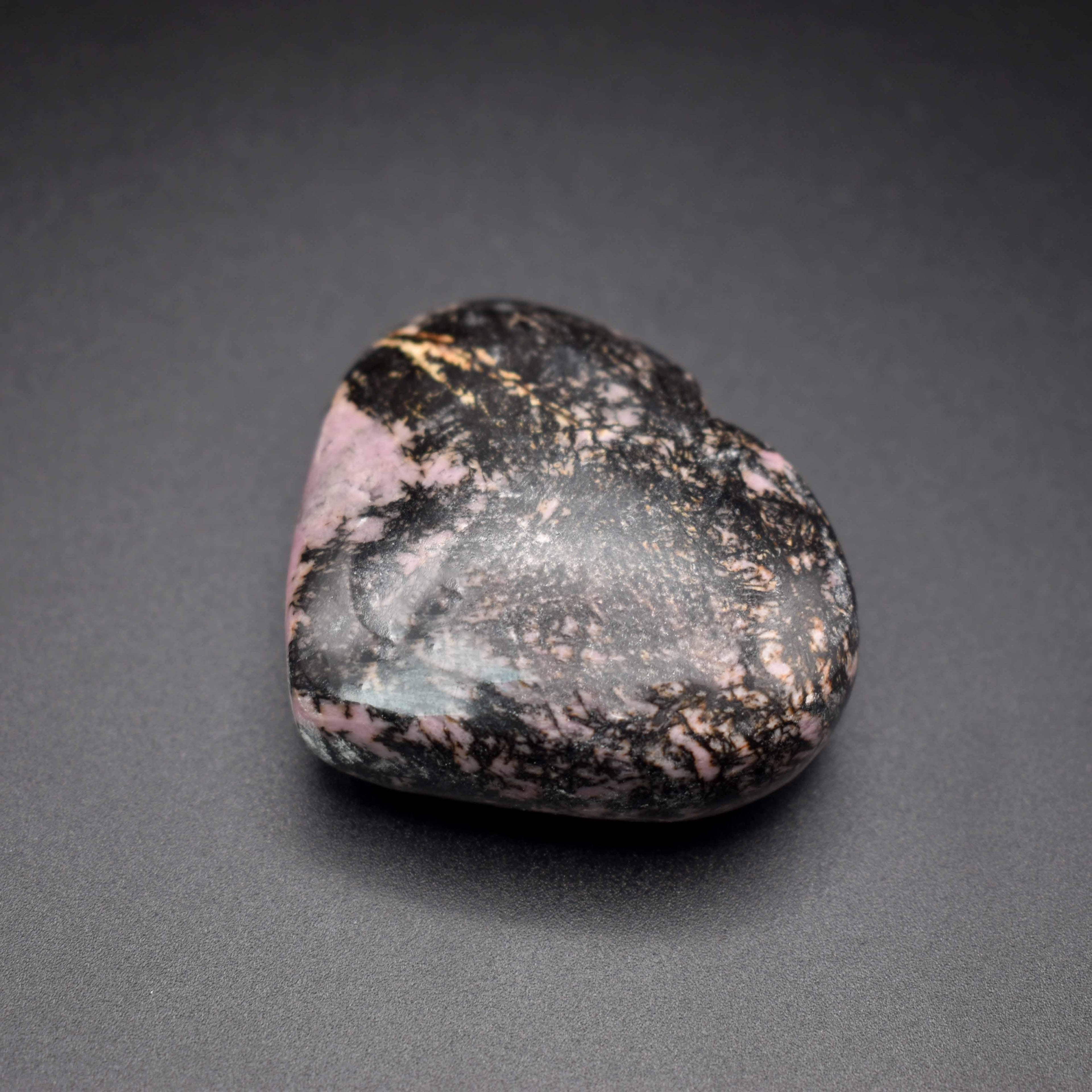 Rhodonite Heart - Mystic Gleam