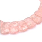 Rose Quartz Bib Necklace - Mystic Gleam