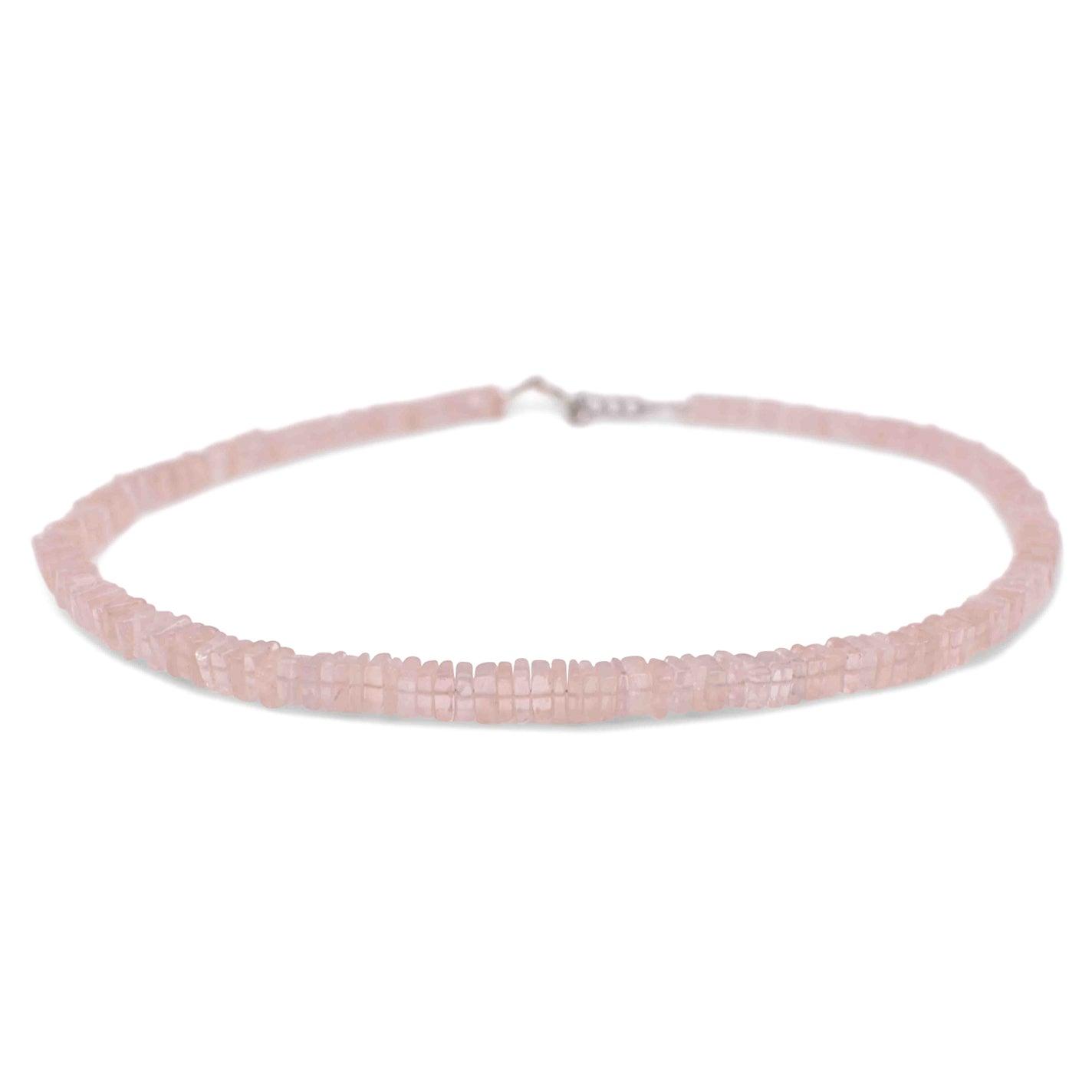 Rose-Quartz-Heishi-Necklace