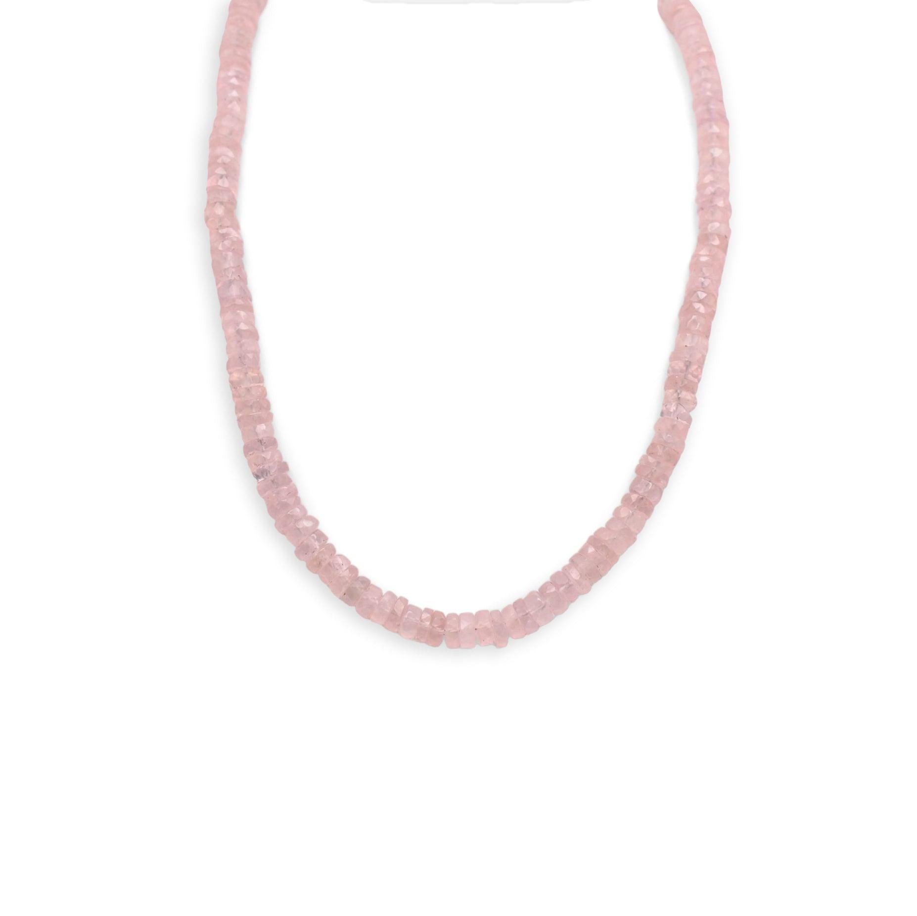 Rose Quartz Necklace - Mystic Gleam