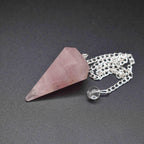 Rose Quartz Pendulum - Mystic Gleam