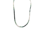 Shaded Emerald Faceted Cut Stone Necklace - Mystic Gleam