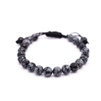 Snowflake Obsidian Adjustable Bracelet - Mystic Gleam