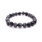 Snowflake Obsidian Bracelet - Mystic Gleam