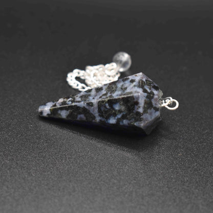 Snowflake Obsidian Pendulum - Mystic Gleam