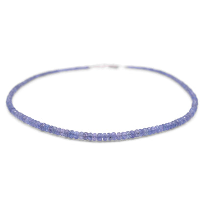 Tanzanite Faceted Cut Stone Necklace - Mystic Gleam