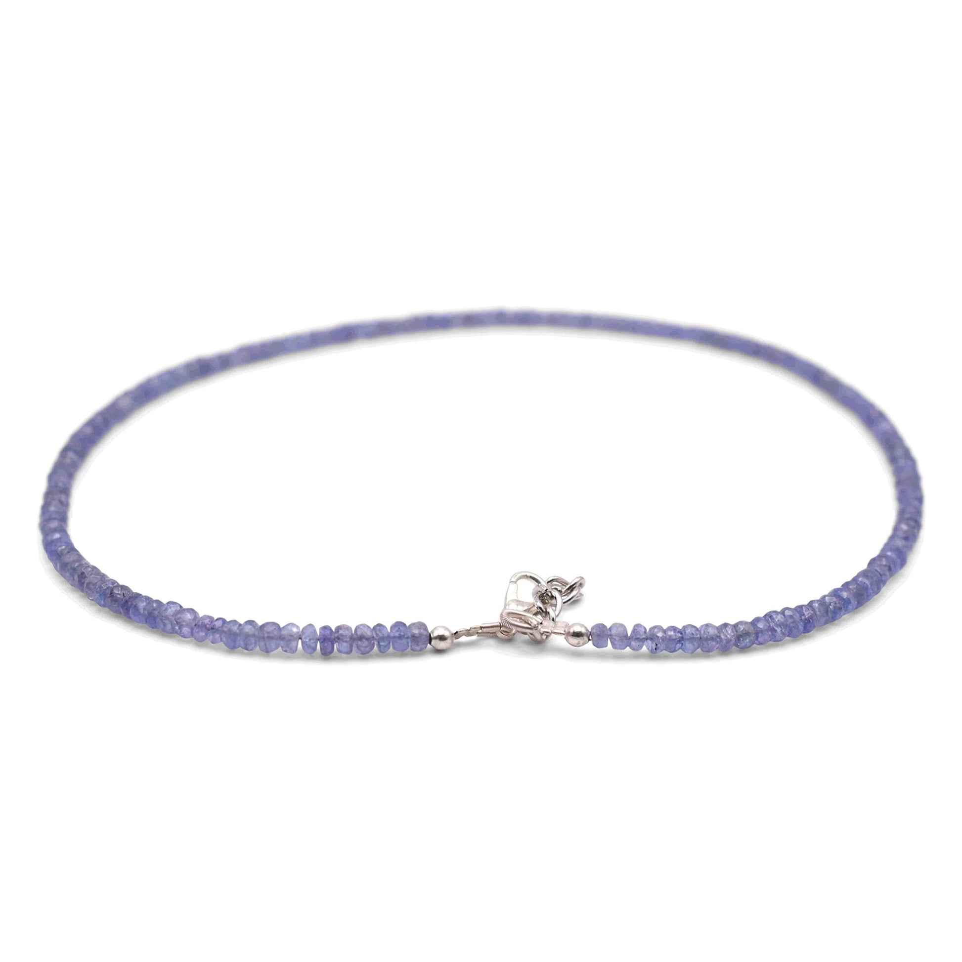 Tanzanite Faceted Cut Stone Necklace - Mystic Gleam