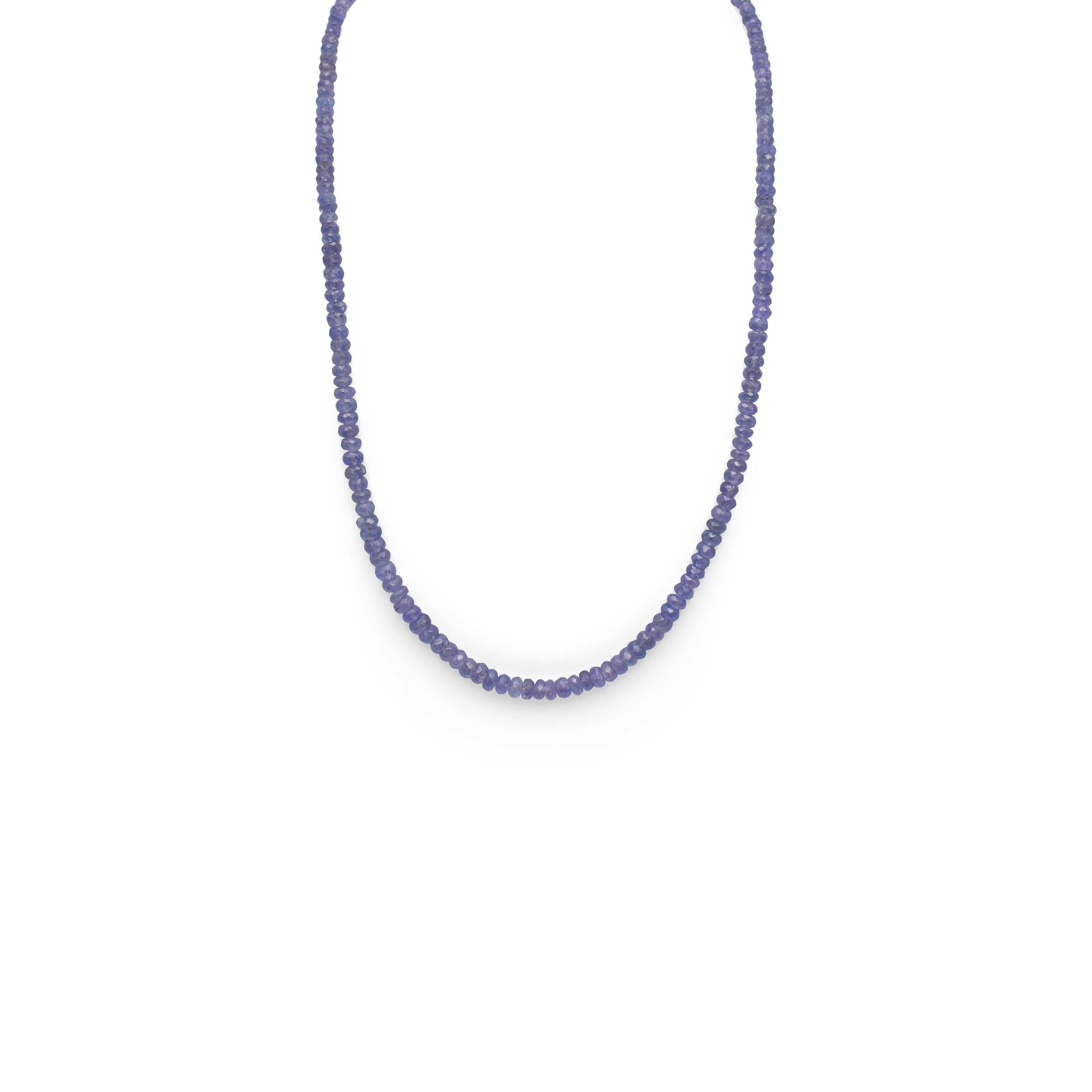 Tanzanite Faceted Cut Stone Necklace - Mystic Gleam