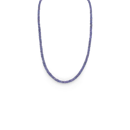 Tanzanite Faceted Cut Stone Necklace - Mystic Gleam