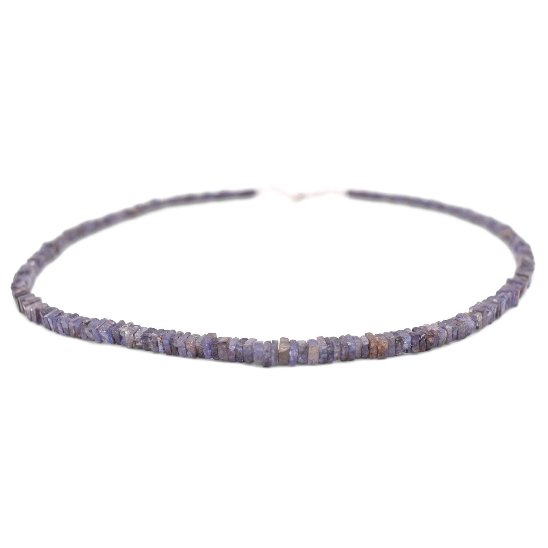 Tanzanite-Heishi-Necklace