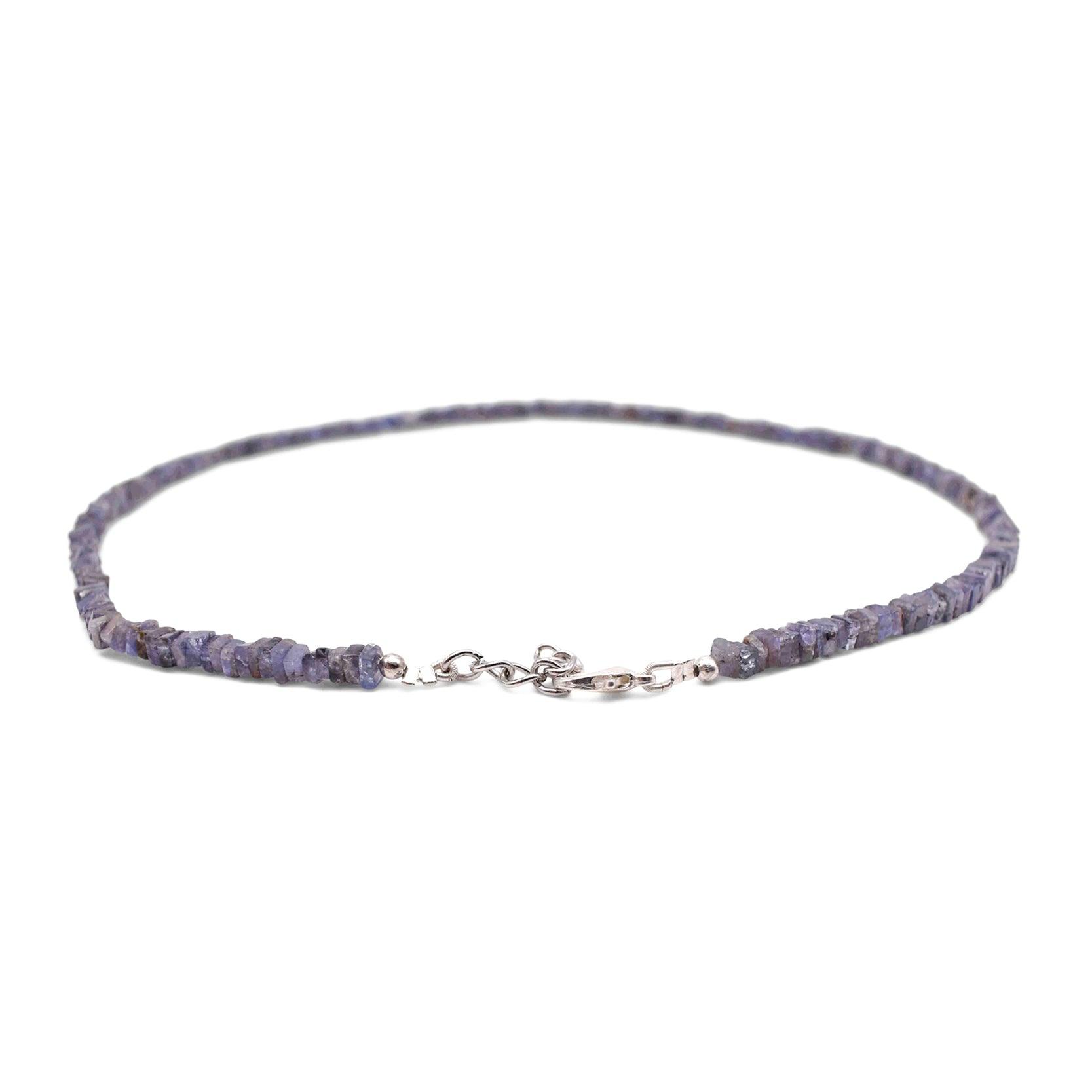 Tanzanite-Heishi-Necklace