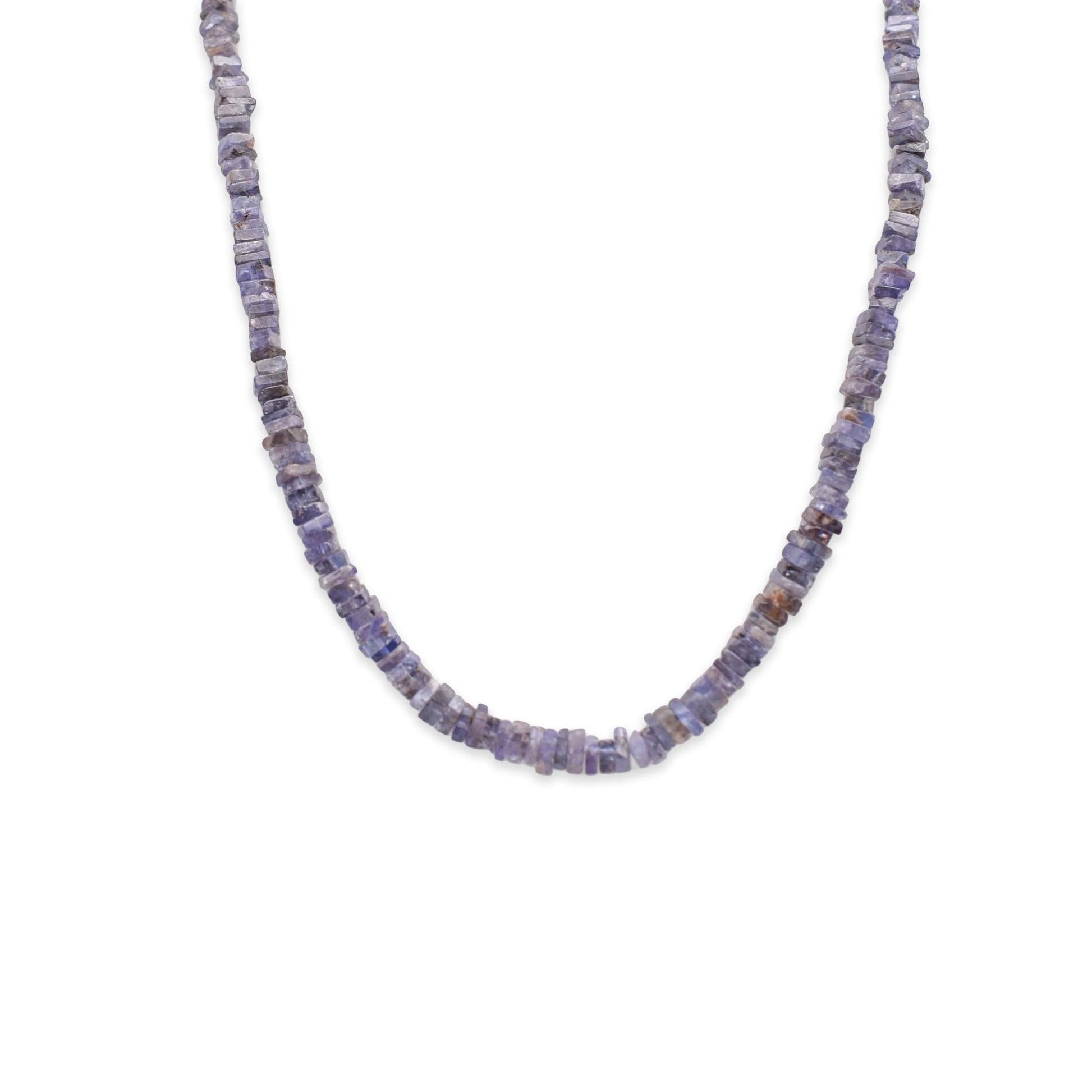 Tanzanite-Heishi-Necklace
