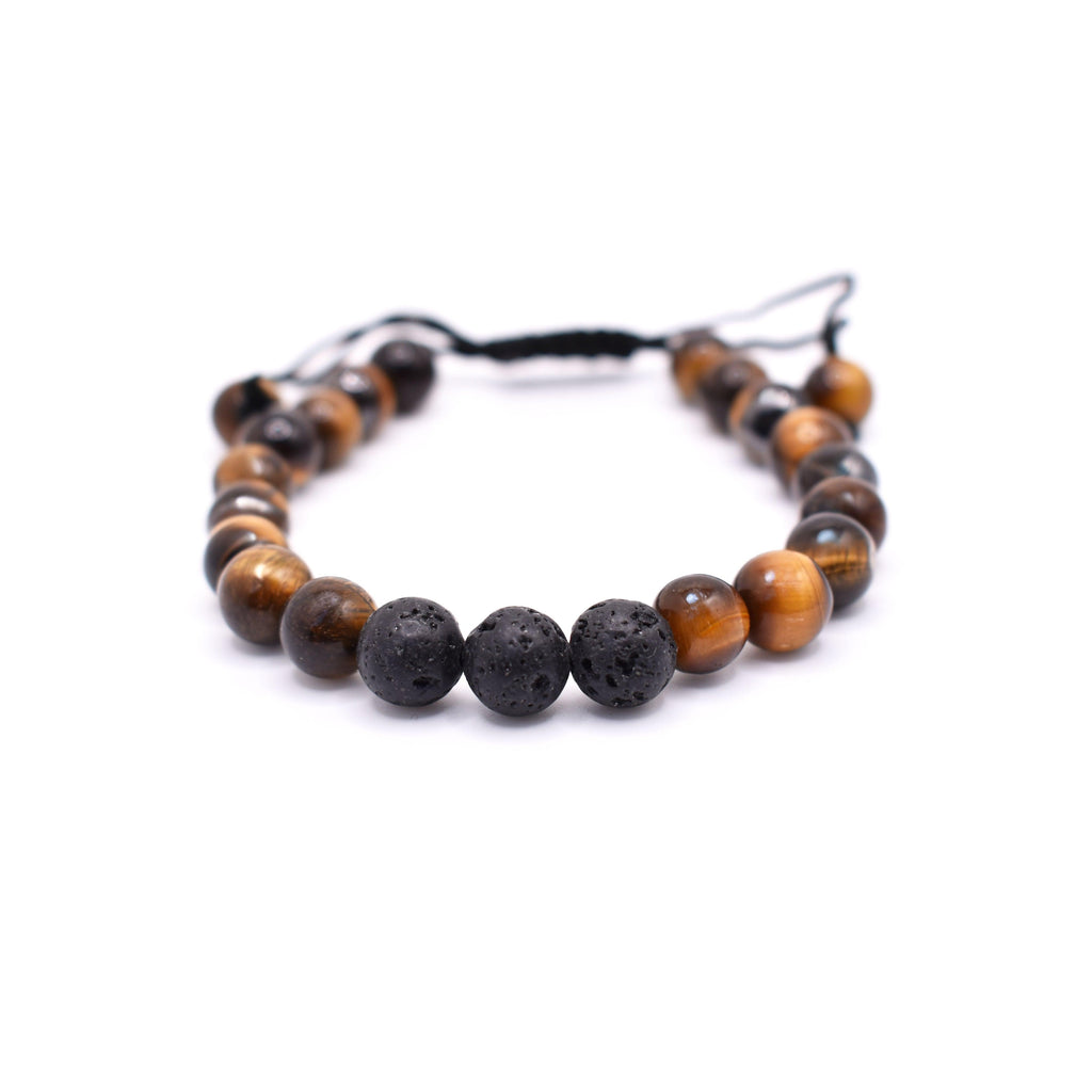 Tiger Eye Adjustable Bracelet - Mystic Gleam
