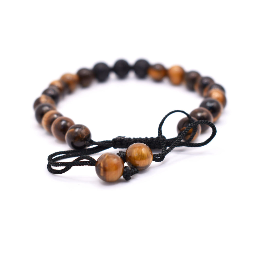 Tiger Eye Adjustable Bracelet - Mystic Gleam