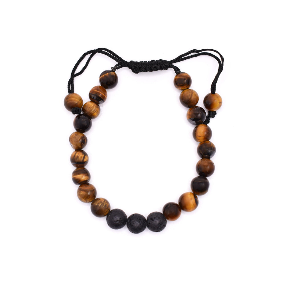 Tiger Eye Adjustable Bracelet - Mystic Gleam