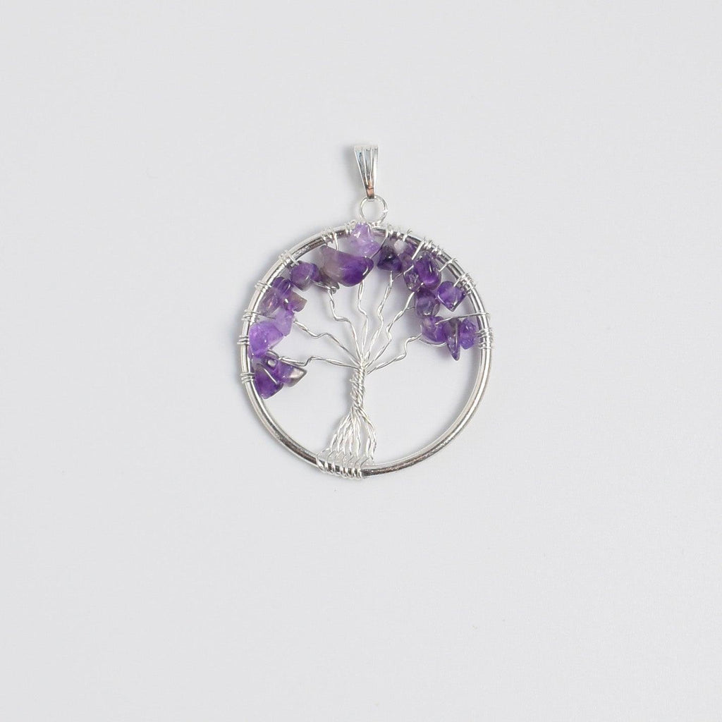 Tree of Life Pendant with Amethyst - Mystic Gleam