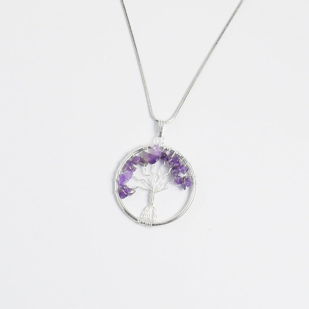 Tree of Life Pendant with Amethyst - Mystic Gleam
