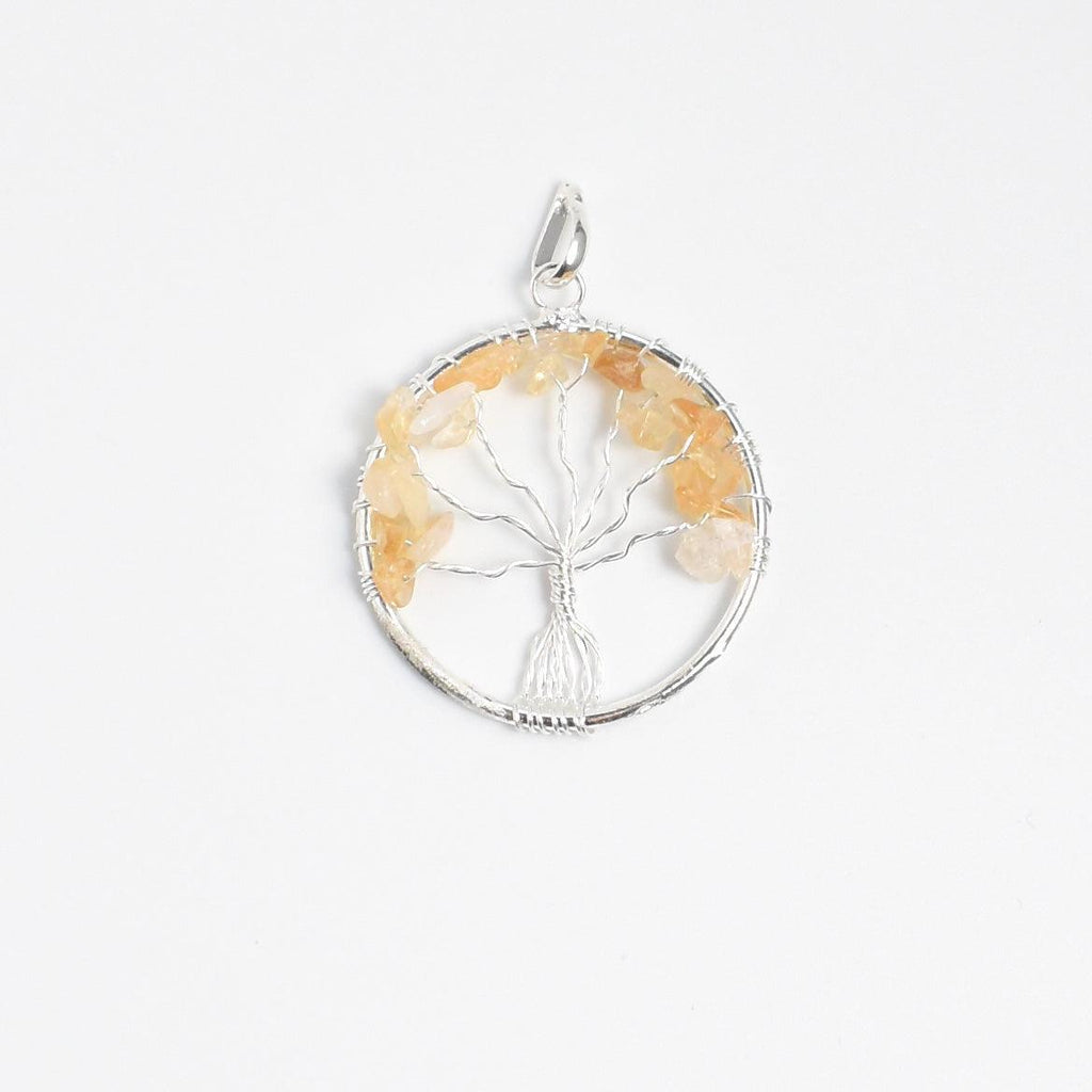Tree of Life Pendant with Citrine - Mystic Gleam