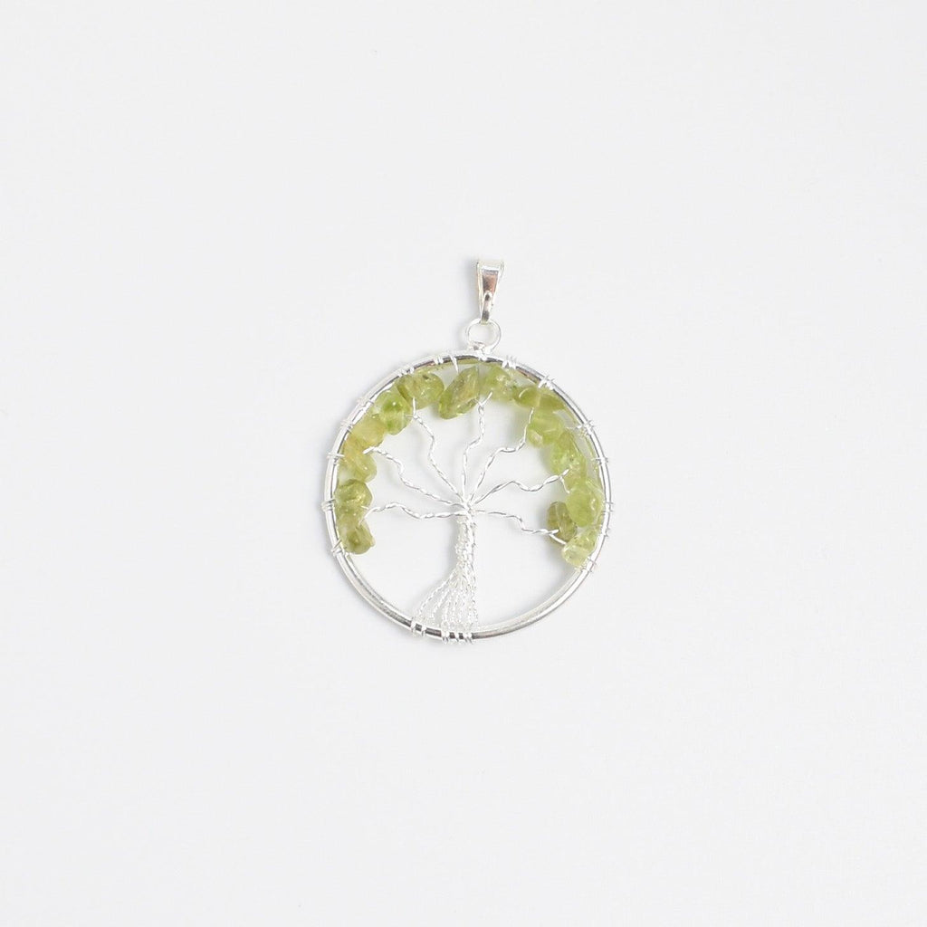 Tree of Life Pendant with Peridot - Mystic Gleam