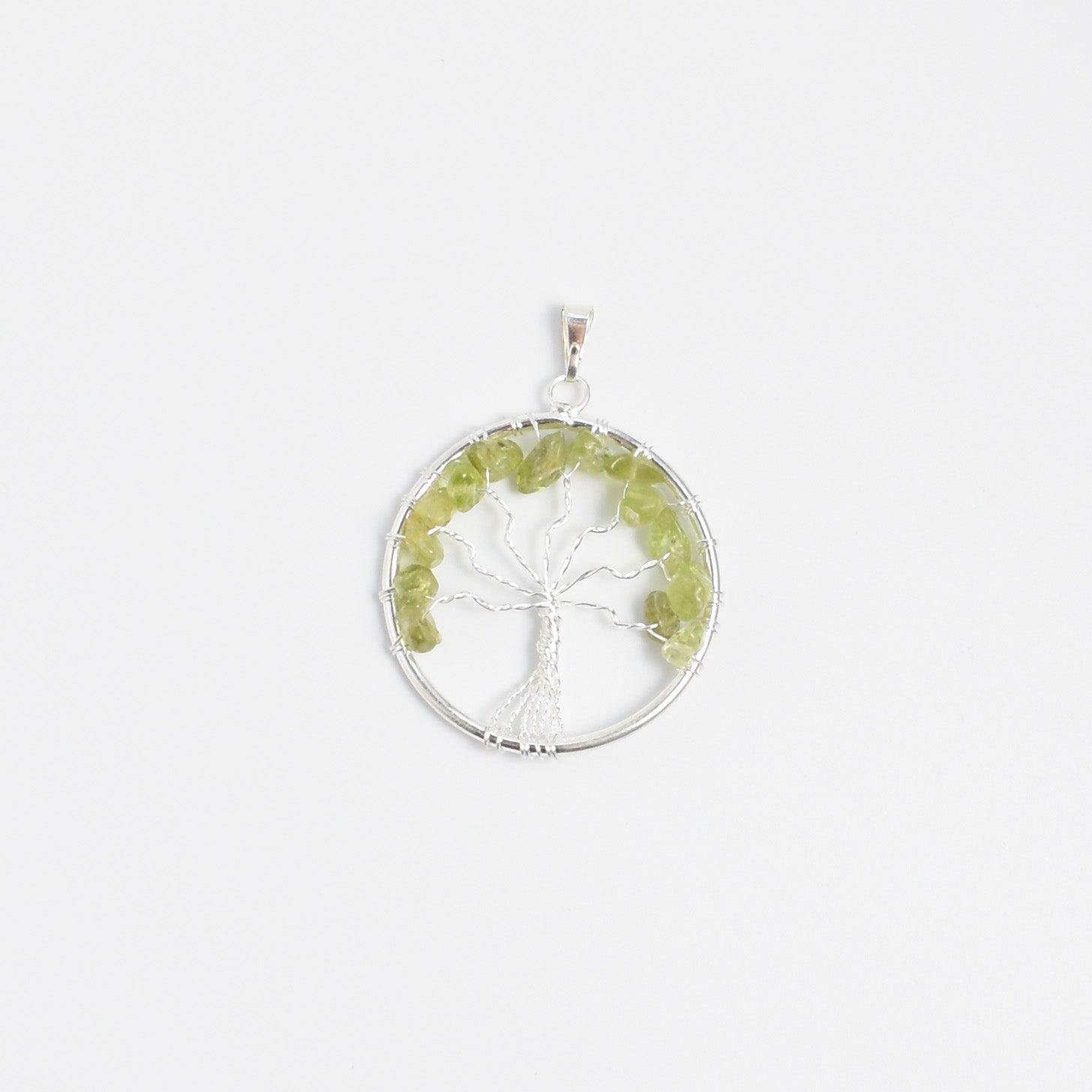 Tree of Life Pendant with Peridot - Mystic Gleam