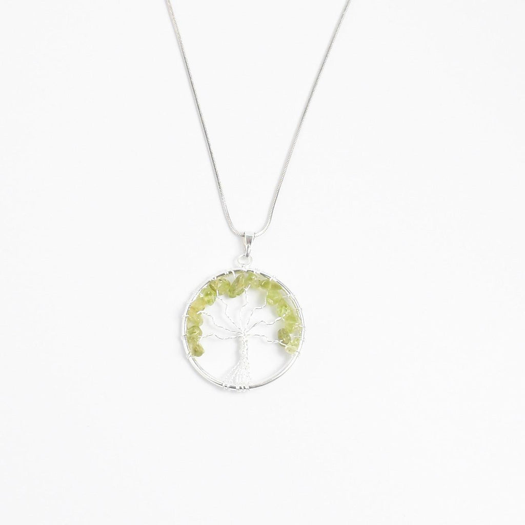 Tree of Life Pendant with Peridot - Mystic Gleam