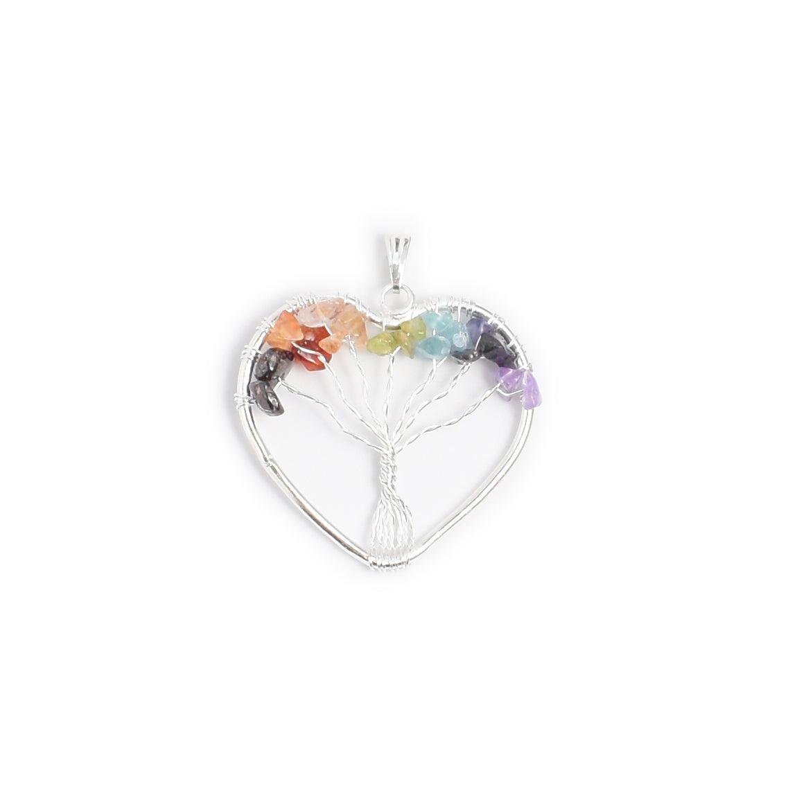 Tree of Life Pendant With Seven Chakra - Mystic Gleam