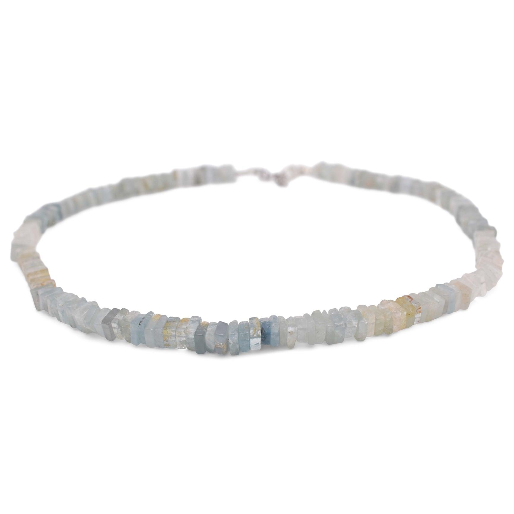 Aquamarine-Heishi-Necklacee